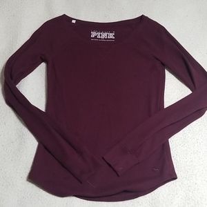 Victoria's Secret PINK long sleeve thermal tee